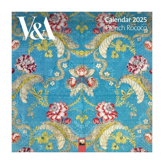 Calendrier Mural 2025 Design Style Rococo Franais
