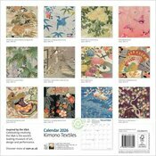 Calendrier Papier 2025 Kimono Textile Japonais