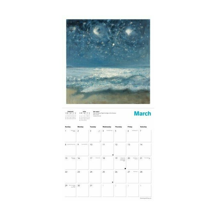 Calendrier papier 2026 Art Galerie Royale Acadmie