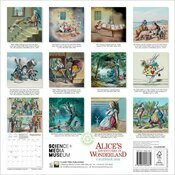 Calendrier Papier 2025 Conte Alice aux Pays des Merveilles Lewis Caroll 