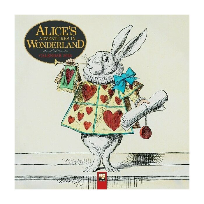 Calendrier Mural 2025 Conte Alice aux Pays des Merveilles Lewis Caroll 