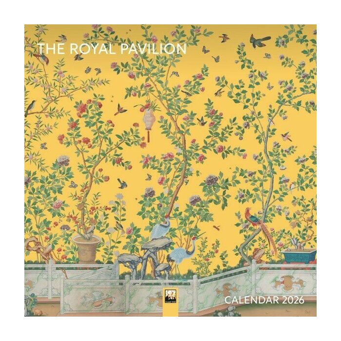 Calendrier Mural 2026 Art Chinois Dragons Oiseaux Pavillon Brighton
