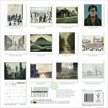 Calendrier 2025 LS Lowry Paysages Urbains Calendrier 2025 LS Lowry Paysages Urbains