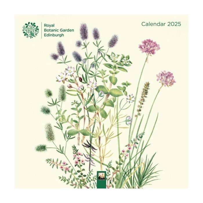 Calendrier Mural 2025 Dessins Fleurs Botanique Jardin Royal Edimbourg