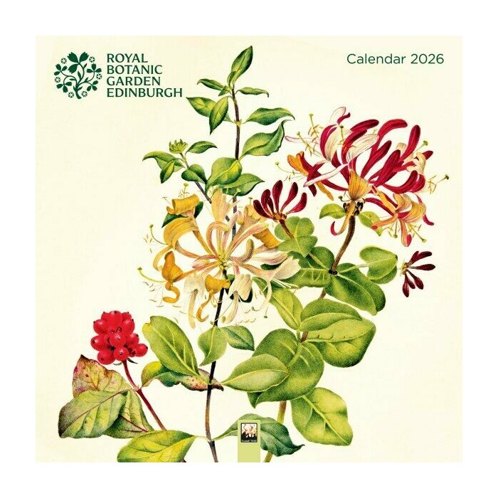 Calendrier Mural 2025 Dessins Fleurs Botanique Jardin Royal Edimbourg