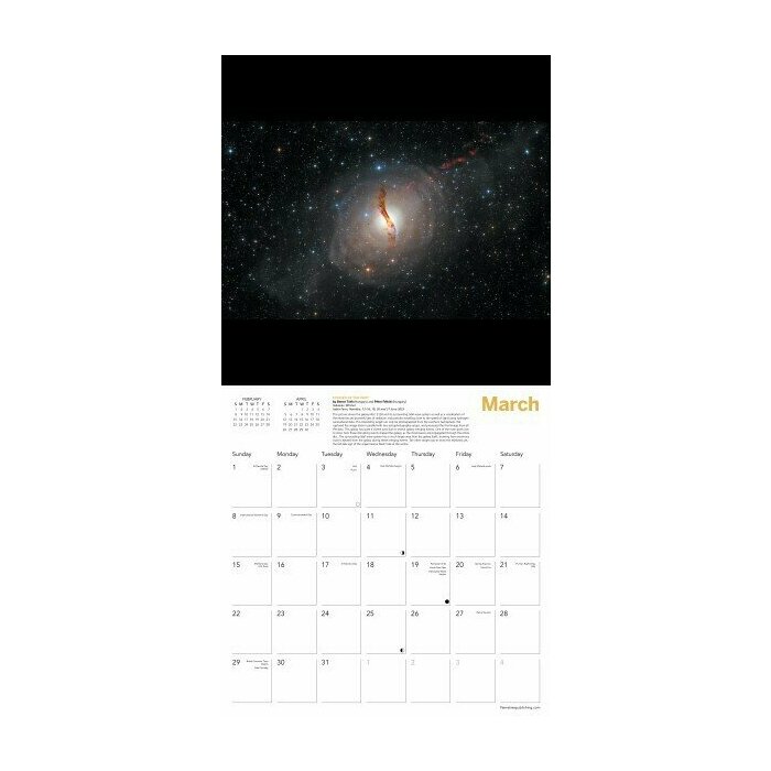 Calendrier 2026 Astronomie Etoiles et Nébuleuses