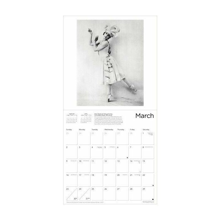Calendrier 2025 Icônes Ballets de Danse Classiques