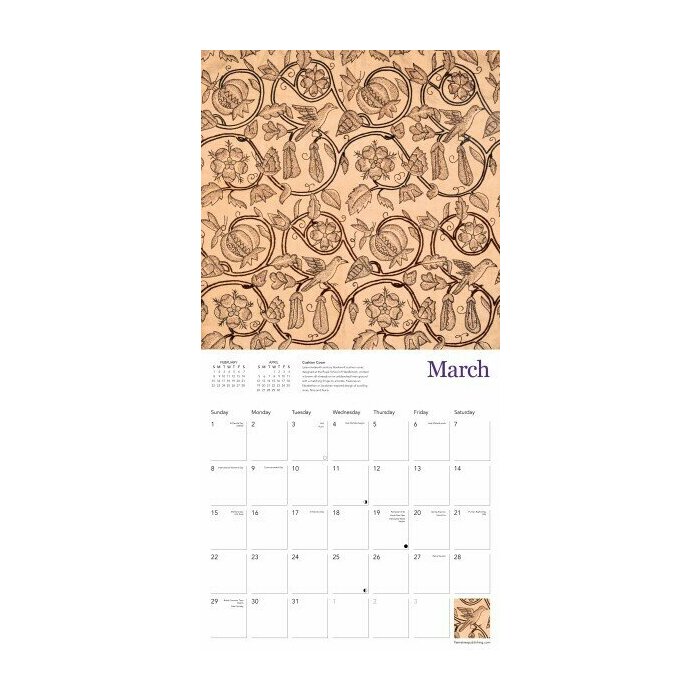Calendrier 2025 Broderie d'Art  la Main 