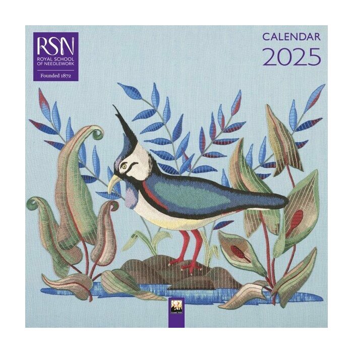 Calendrier Mural 2025 Broderie d'Art à la Main 