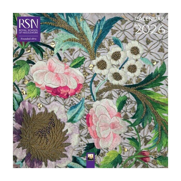 Calendrier Mural 2025 Broderie d'Art  la Main 