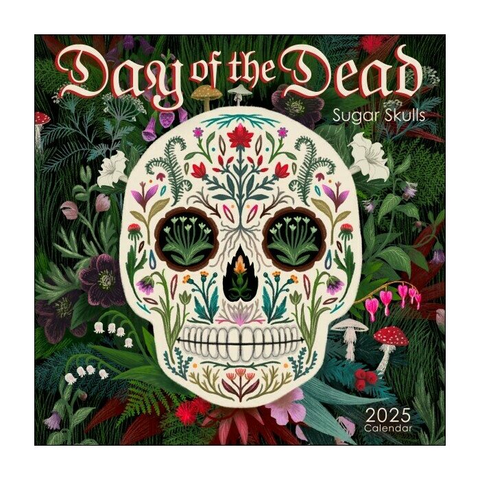 Calendrier Mural 2025 Jour des Morts Gothique Mexicains