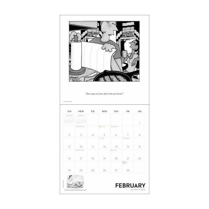 Calendrier papier 2025 Cartoons The New Yorker Dessins Satiriques