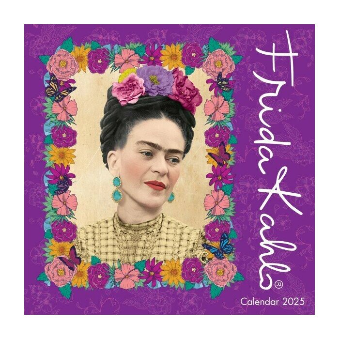 Calendrier Mural 2025 Frida Kahlo Portraits Colorés