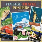 Calendrier Mural 2025 Voyages Rtro Affiches