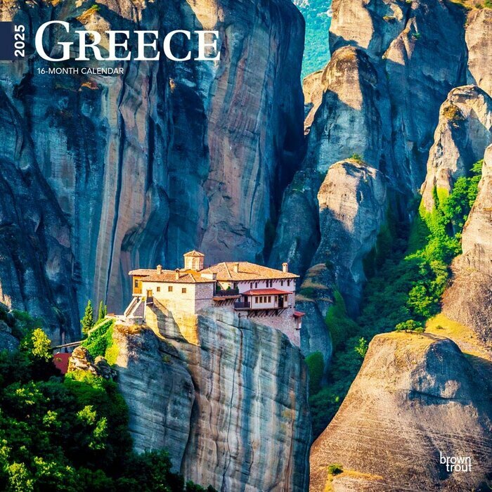 Calendrier Mural 2025 Grèce Athènes Iles Grecques