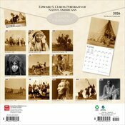 Calendrier Mural 2026 Edouard Curtis Portraits Amrindien
