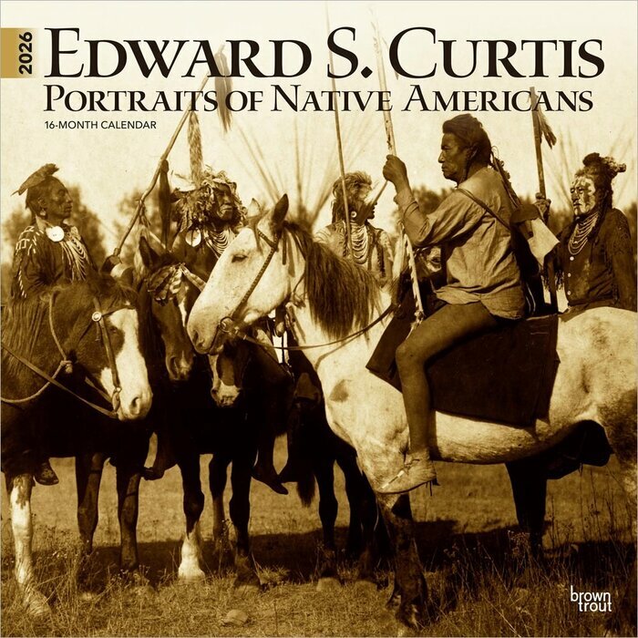 Calendrier 2026 Edouard Curtis Portraits Amrindien