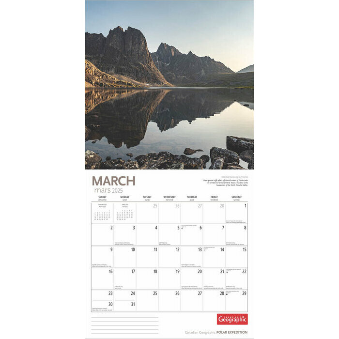 Calendrier 2025 Expédition Cercle Polaire