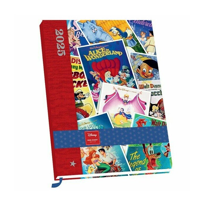 Agenda Papier Affiches Dessins Anims Disney Vintage 2025