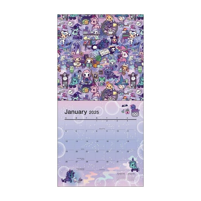 Calendrier Papier 2025 Tokidoki par Simone Legno 