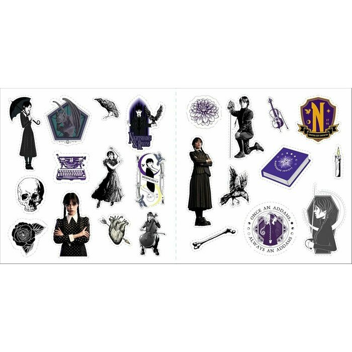 stickers Mercredi Wednesday Jenna Ortega