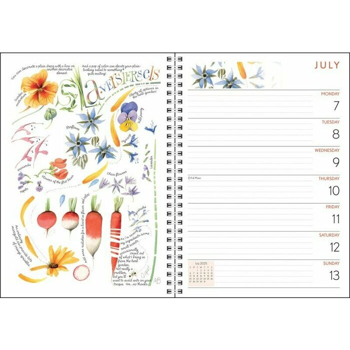 Agenda papier Nature Oiseaux Marjolein Bastin 2025
