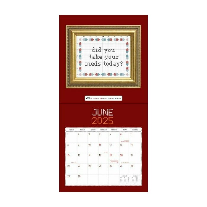 Calendrier 2025 Passion Point de Croix Broderie