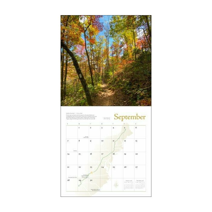 Calendrier  Papier 2025 Trail Sentier des Appalaches