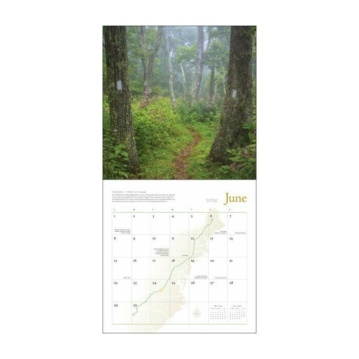 Calendrier 2025 Trail randonnes des Appalaches