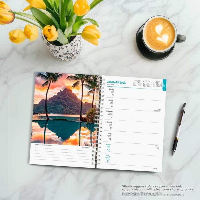  Agenda mural 2026 Spirale Iles Tropicales