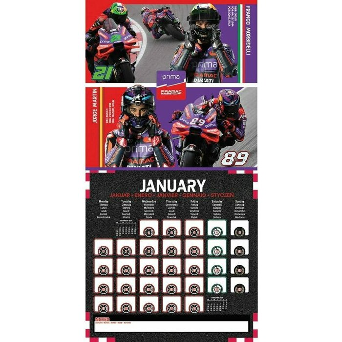 Calendrier 2025 Motos Courses Grands Prix