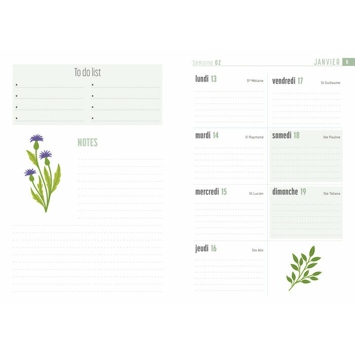 Agenda 2026 Fleurs du Jardin