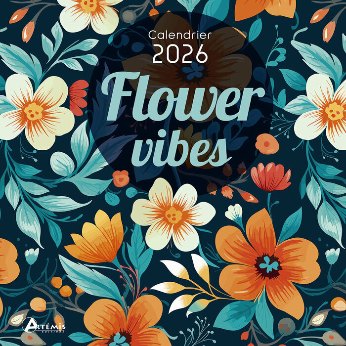 Calendrier mural 2026 Dessins Fleurs Illustrations