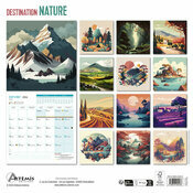 Calendrier papier 2026 Dessins Illustrations Nature Paysage