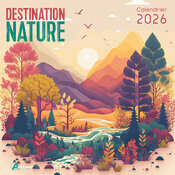 Calendrier 2026 mural Dessins Illustrations Nature Paysage