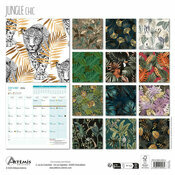 Calendrier papier 2026 Dessins Illustrations Jungle Chic