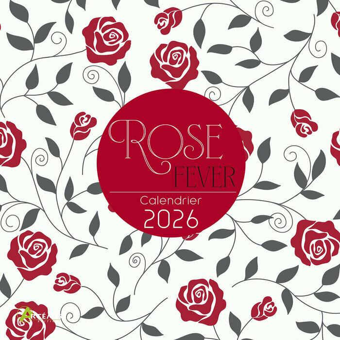 Calendrier mural 2026 Dessins Illustrations Rose Fever