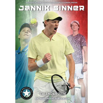 Calendrier 2025 Jannik Sinner Tennis Format A3
