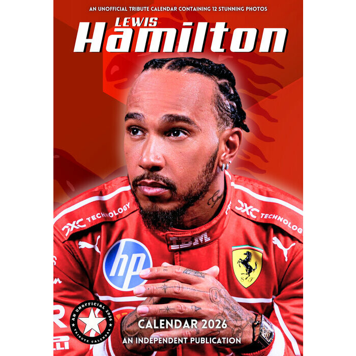 Calendrier 2026 Lewis Hamilton Formule 1 Format A3