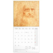 Calendrier papier 2026 Art Leonard De Vinci