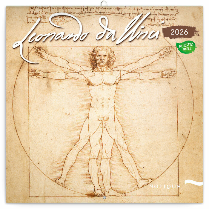 Calendrier Mural 2026 Art Leonard De Vinci