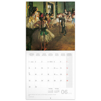 Calendrier 2026 Art Edgar Degas