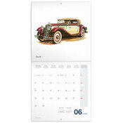 Calendrier mural 2026 Dessins Art Voitures de Collection