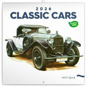 Calendrier 2026 Dessins Art Voitures de Collection