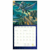 Calendrier mural 2026 Illustrations mural 2026 Harry Potter Magicien