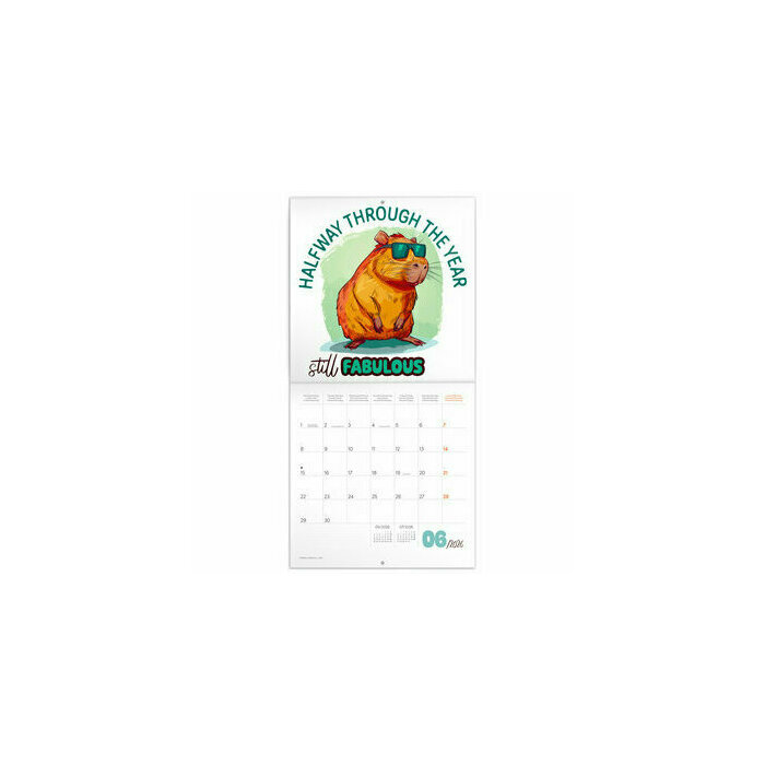 Calendrier 2026 papier Capybara Capibai 