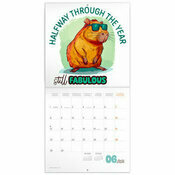 Calendrier 2026 papier Capybara Capibai 