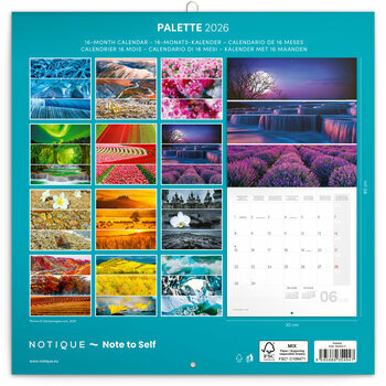 Calendrier 2026 Paysages Triptyques Colorés Calendrier 2026 Paysages Triptyques Colorés