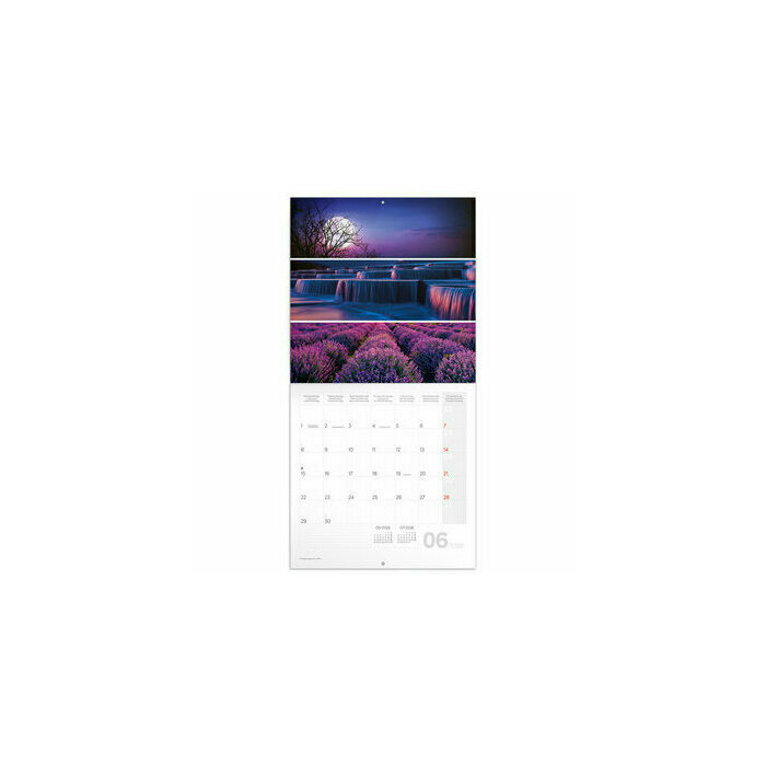 Calendrier 2026 Paysages Triptyques Colorés