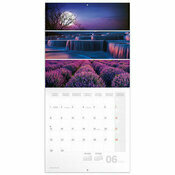 Calendrier 2026 Paysages Triptyques Colorés